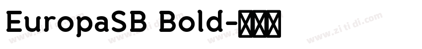 EuropaSB Bold字体转换